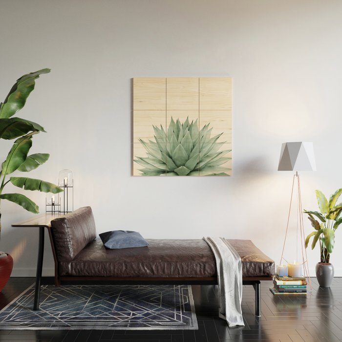 Agave Green Summer Vibes #1 #tropical #decor #art #society6 Wood Wall Art Gallery Image 2