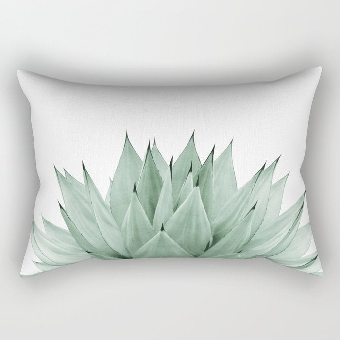 Agave Green Summer Vibes #1 #tropical #decor #art #society6 Rectangular Pillow Gallery Image 2