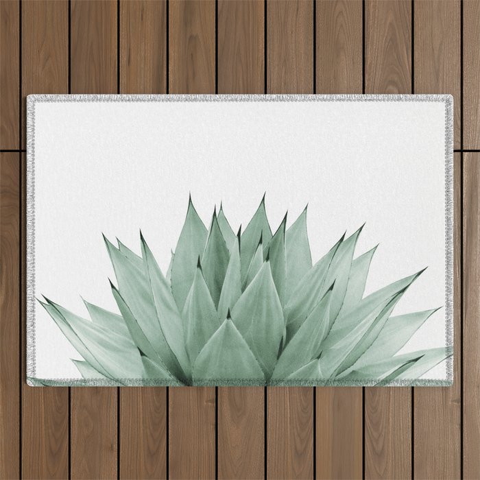 Agave Green Summer Vibes #1 #tropical #decor #art #society6 Outdoor Rug Gallery Image 1