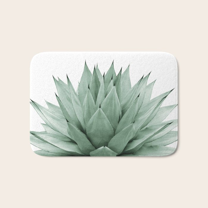 Agave Green Summer Vibes #1 #tropical #decor #art #society6 Bath Mat Gallery Image 1