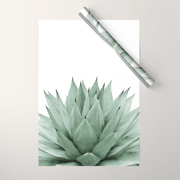 Agave Green Summer Vibes #1 #tropical #decor #art #society6 Wrapping Paper Gallery Image 1