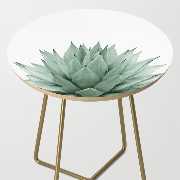 Agave Green Summer Vibes #1 #tropical #decor #art #society6 Side Table Gallery Image 2