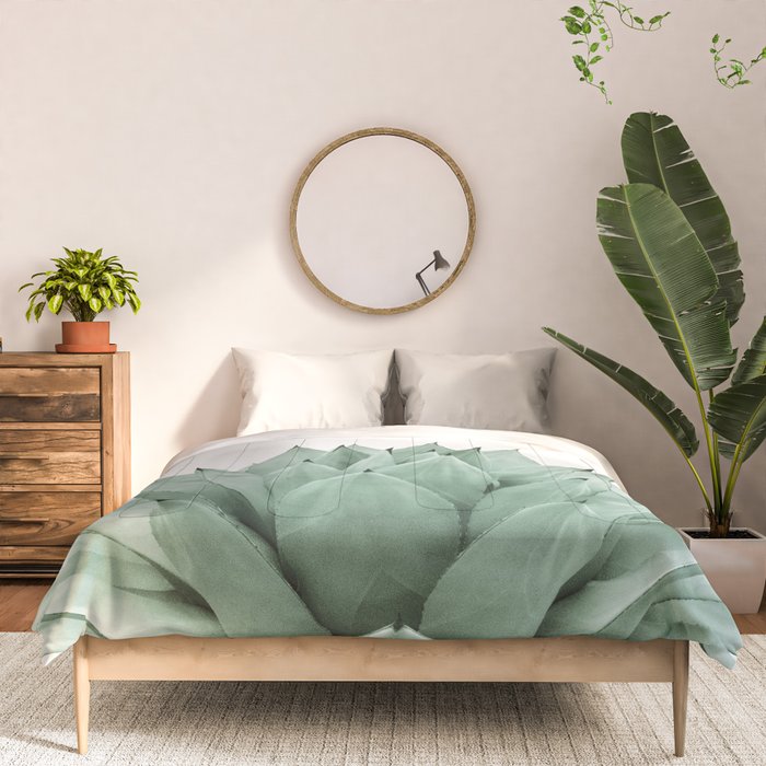 Agave Green Summer Vibes #1 #tropical #decor #art #society6 Comforter Gallery Image 3