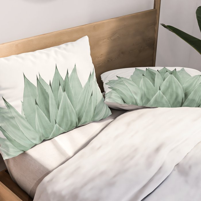 Agave Green Summer Vibes #1 #tropical #decor #art #society6 Pillow Sham Gallery Image 2