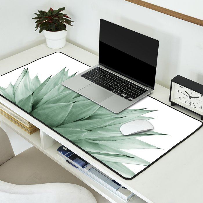 Agave Green Summer Vibes #1 #tropical #decor #art #society6 Desk Mat Gallery Image 2