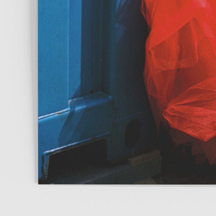 Red Dress and Shoes Peek | Fashion Editorial Poster Gallery Image 3