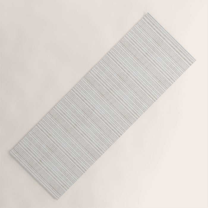 AEGEAN SOFT TICKING STRIPE Yoga Mat Gallery Image 1