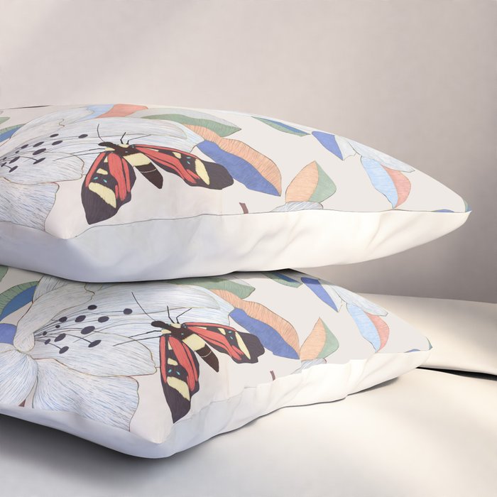 Magnolia flower and insect Pillow Sham Gallery Image 3