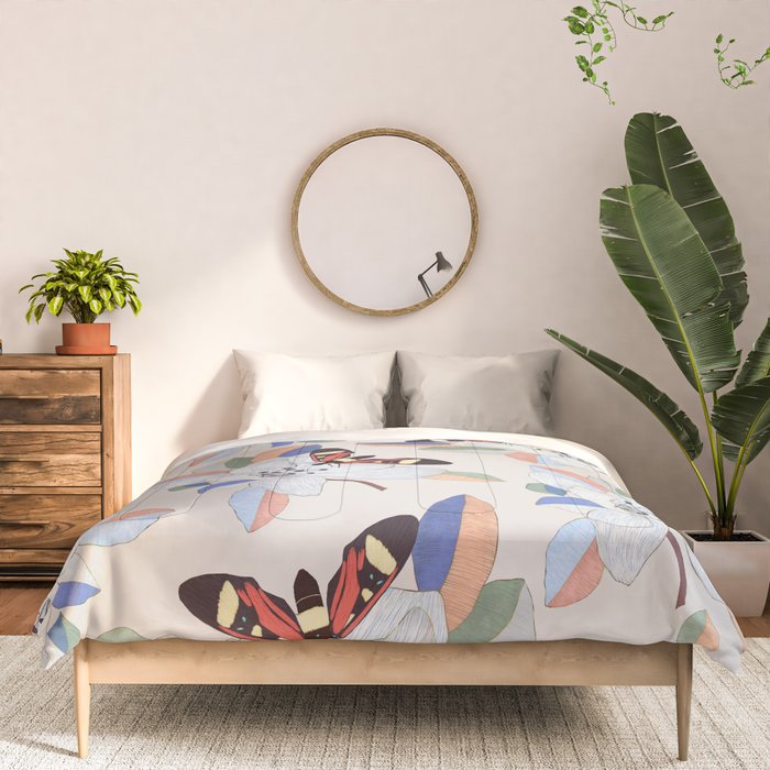 Magnolia flower and insect Comforter Gallery Image 3