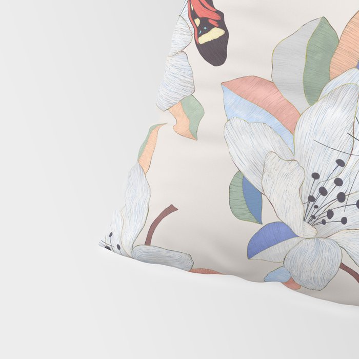 Magnolia flower and insect Pillow Sham Gallery Image 4