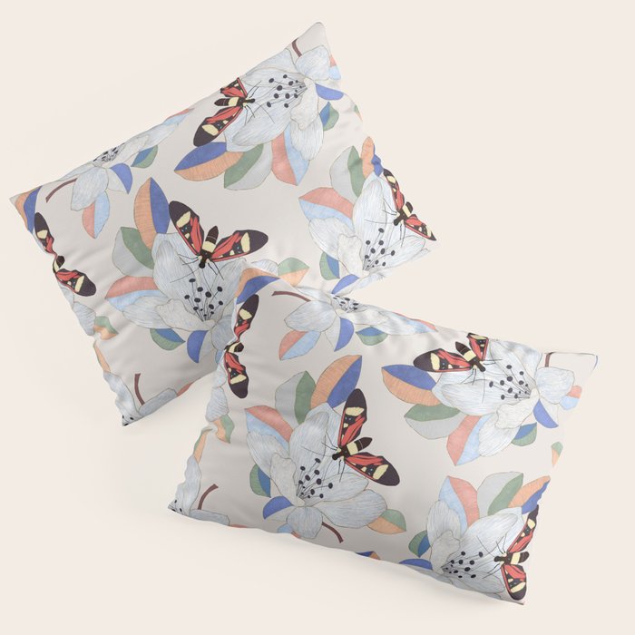 Magnolia flower and insect Pillow Sham Gallery Image 3