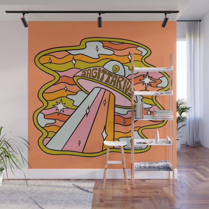 Sagittarius UFO Wall Mural Gallery Image 1