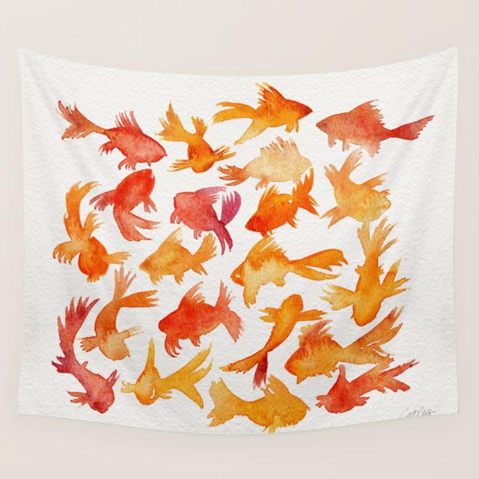 Goldfish Wall Tapestry Gallery Image 1