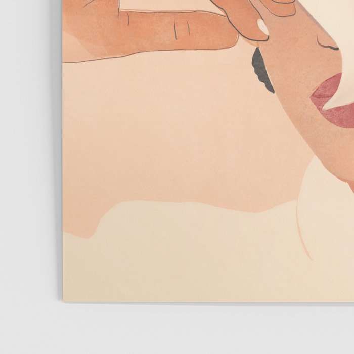 Girl with Flowers Illustration Poster Gallery Image 3