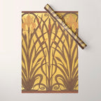 Walter Crane Rush & Iris Art Nouveau Wrapping Paper Gallery Image 1