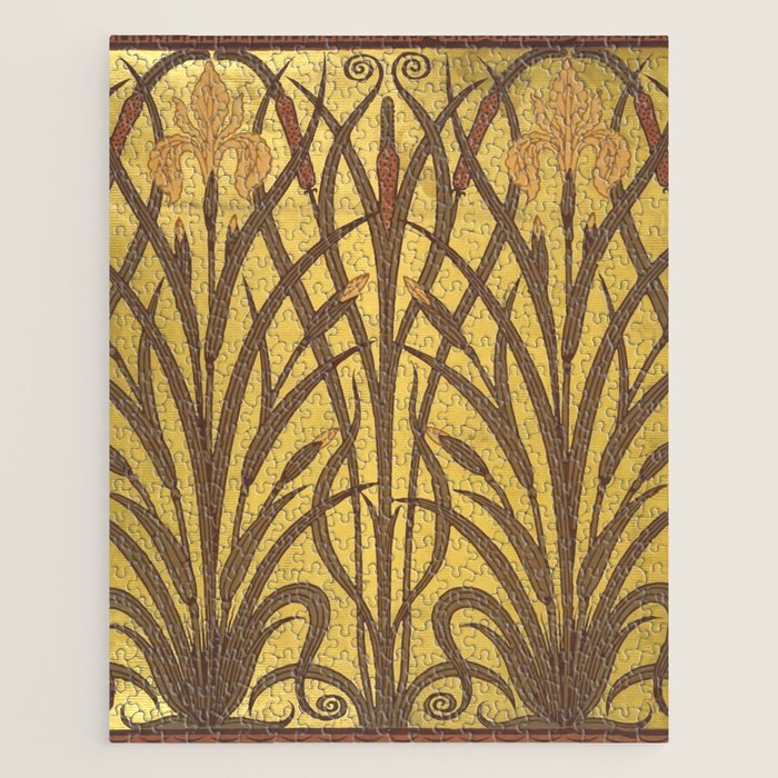 Walter Crane Rush & Iris Art Nouveau Jigsaw Puzzle Gallery Image 1