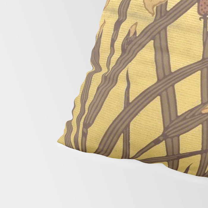 Walter Crane Rush & Iris Art Nouveau Pillow Sham Gallery Image 4