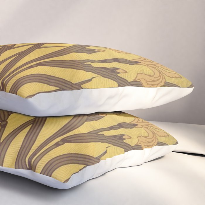 Walter Crane Rush & Iris Art Nouveau Pillow Sham Gallery Image 3