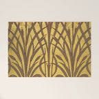Walter Crane Rush & Iris Art Nouveau Welcome Mat Gallery Image 1
