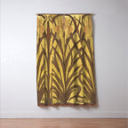 Walter Crane Rush & Iris Art Nouveau Window Curtain Gallery Image 3