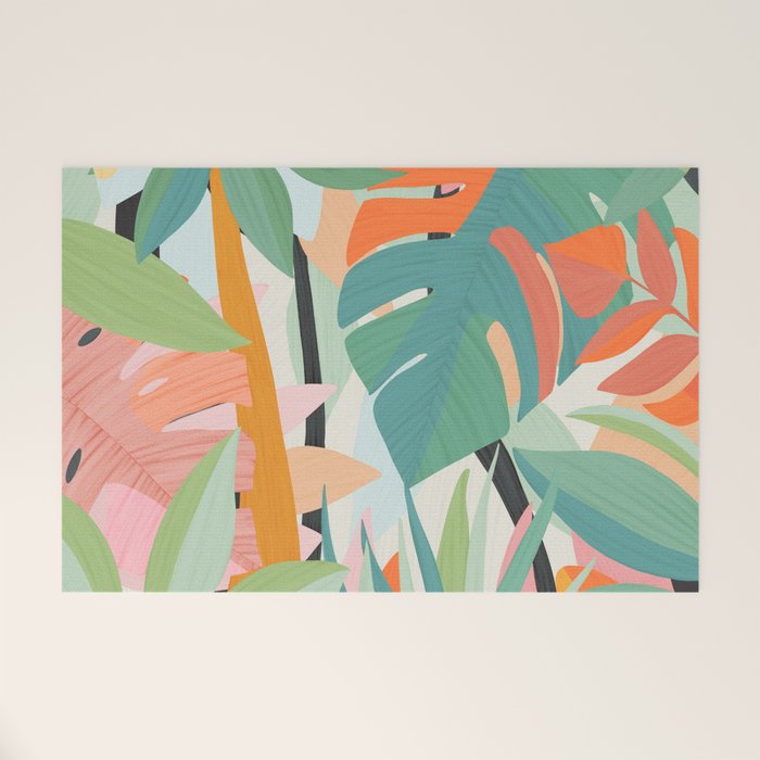 Tropical forest Welcome Mat Gallery Image 1