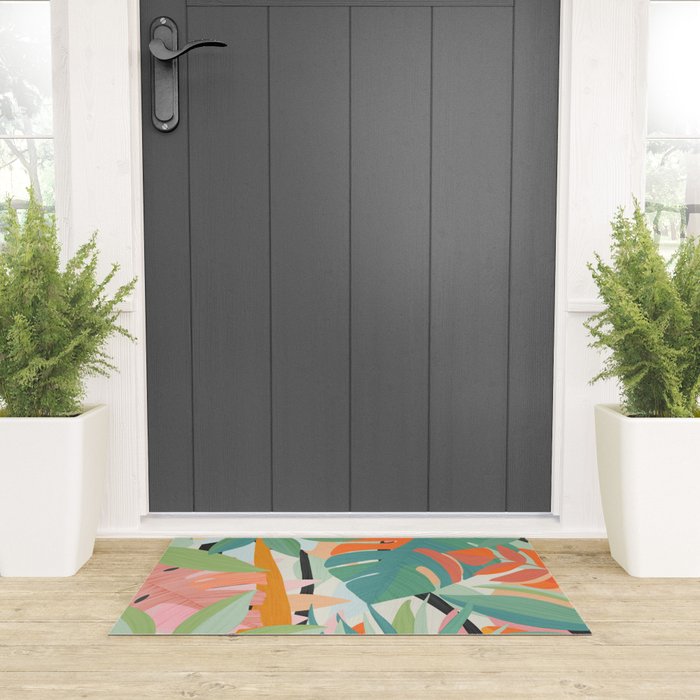 Tropical forest Welcome Mat Gallery Image 3