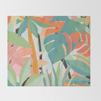 Tropical forest Throw Blanket Gallery Image 2