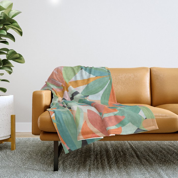 Tropical forest Throw Blanket Gallery Image 1