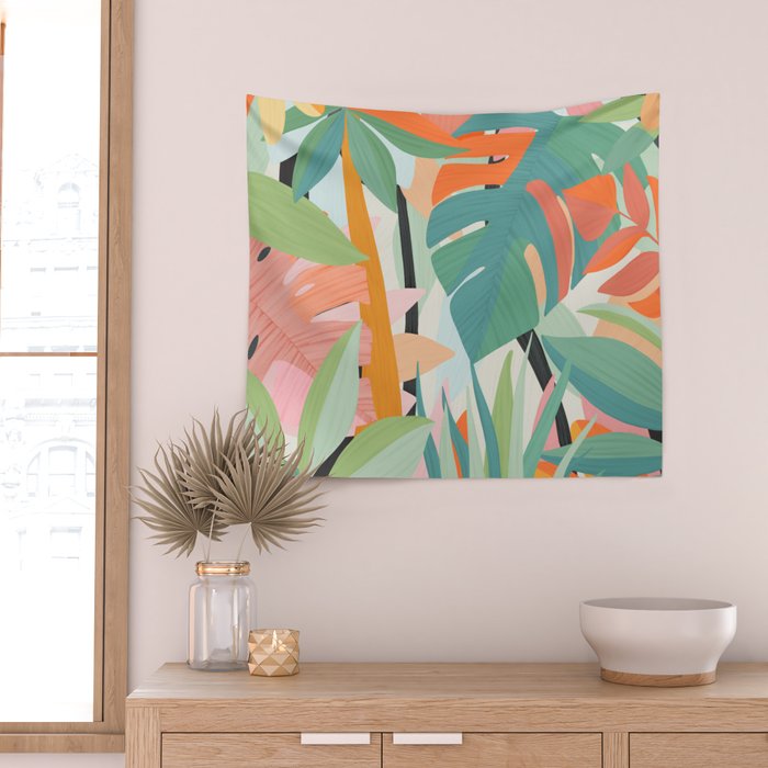 Tropical forest Wall Tapestry Gallery Image 2