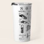 Soccer Player Football Vintage Patent Drawing Print Travel Mug Gallery Image 3