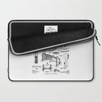 Soccer Player Football Vintage Patent Drawing Print Laptop Sleeve Gallery Image 2