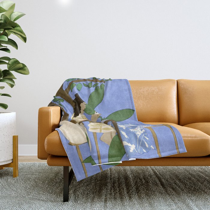 People used to talk to each other Throw Blanket Gallery Image 1