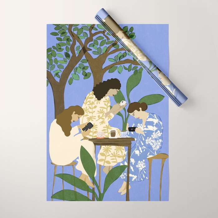 People used to talk to each other Wrapping Paper Gallery Image 1