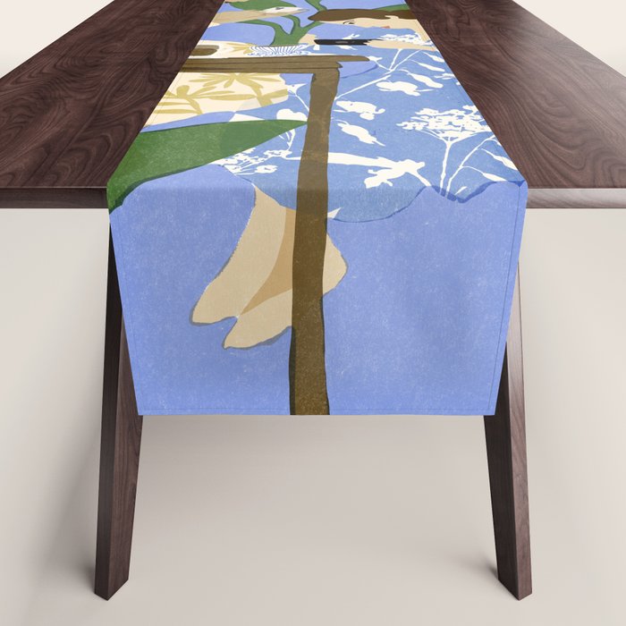 People used to talk to each other Table Runner Gallery Image 1