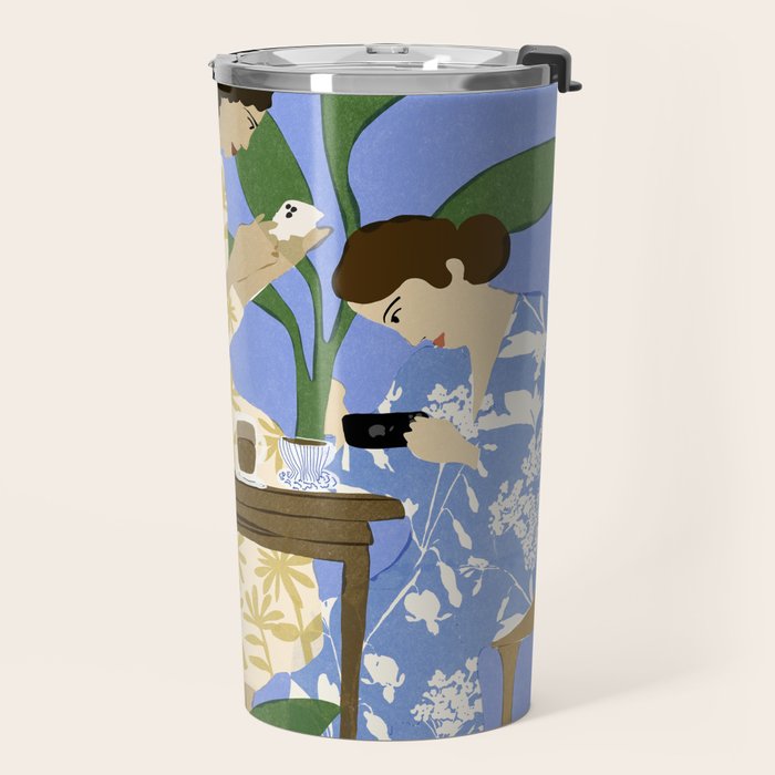 People used to talk to each other Travel Mug Gallery Image 2