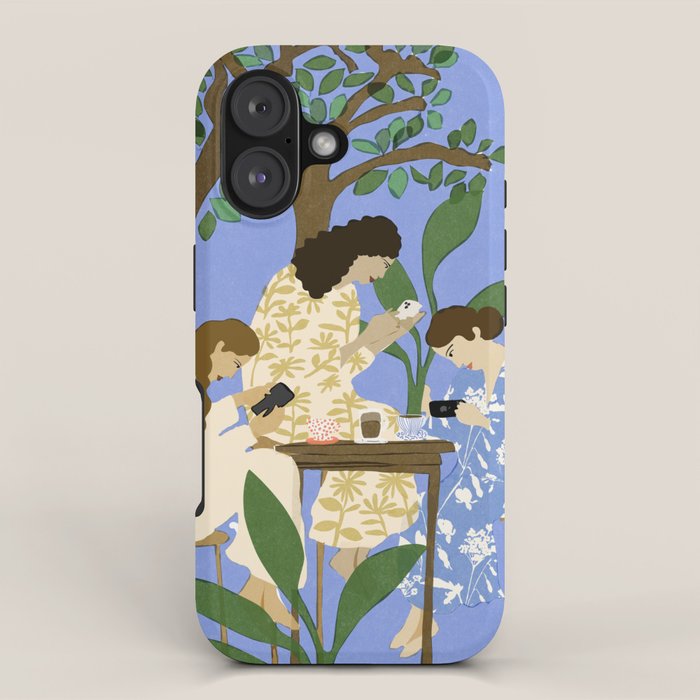 People used to talk to each other iPhone Case Gallery Image 1
