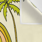 stay golden sun child surf dude //retro surf art by surfy birdy Wall Tapestry Gallery Image 3