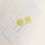 two abstract dandelions watercolor Yoga Mat Gallery Image 1