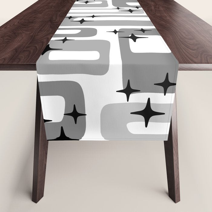 Retro Mid Century Modern Abstract Pattern 241 Table Runner Gallery Image 1