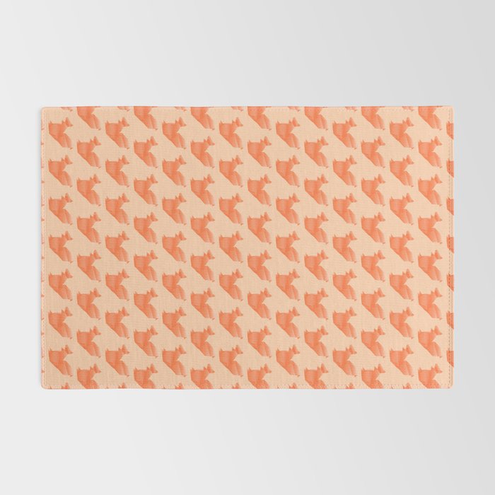 Allergic to Nuts - Origami Orange Squirrel Rug Gallery Image 2
