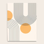 Mid Century Modern Geometric 70 (Rainbow and Sun Abstraction) Notebook Gallery Image 4