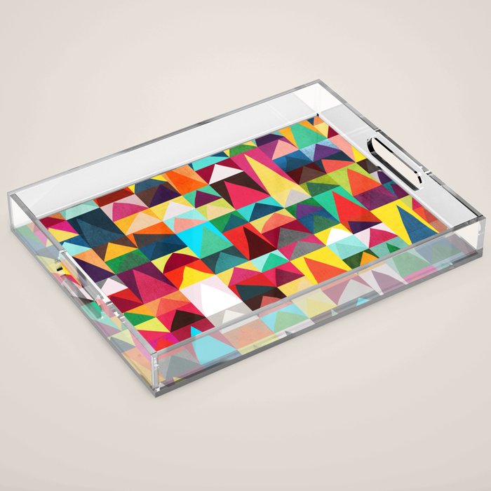 Abstract Geometric Mountains Acrylic Tray Gallery Image 1