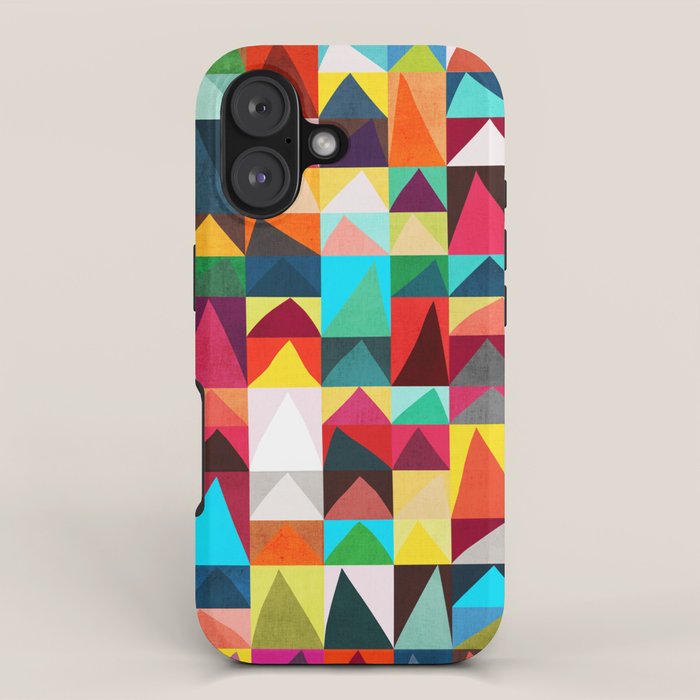 Abstract Geometric Mountains iPhone Case Gallery Image 1