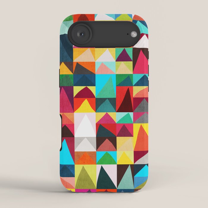 Abstract Geometric Mountains iPhone Case Gallery Image 2