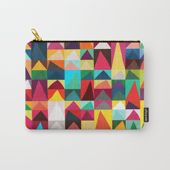 Abstract Geometric Mountains Carry All Pouch Gallery Image 1