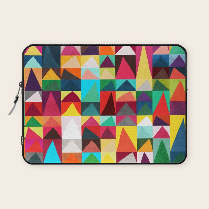 Abstract Geometric Mountains Laptop Sleeve Gallery Image 1