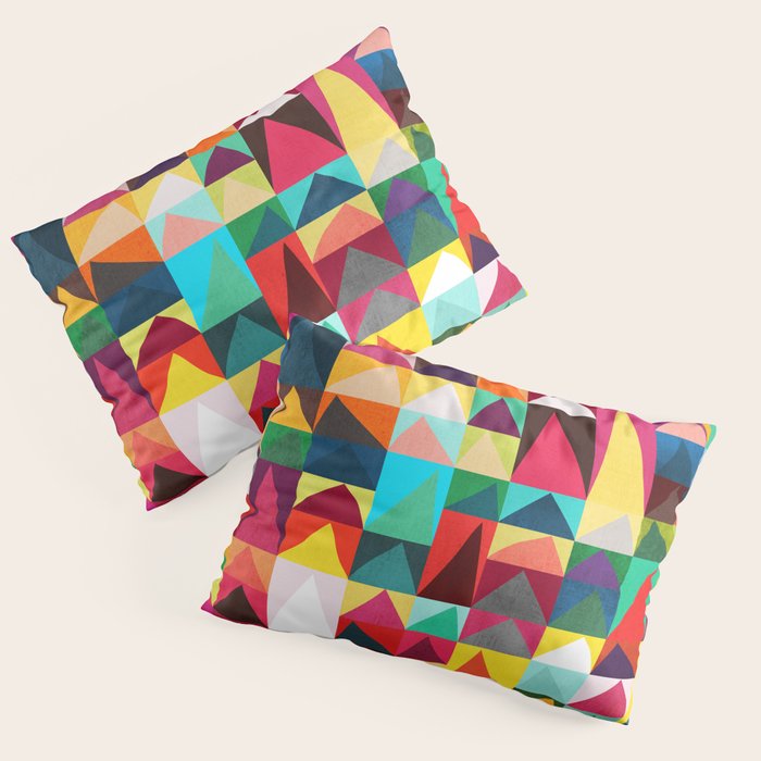 Abstract Geometric Mountains Pillow Sham Gallery Image 3