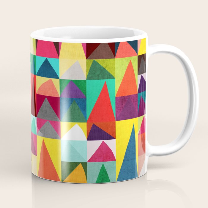 Abstract Geometric Mountains Coffee Mug Gallery Image 1