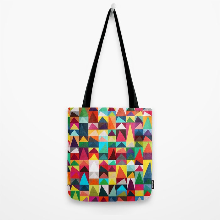Abstract Geometric Mountains Tote Bag Gallery Image 2