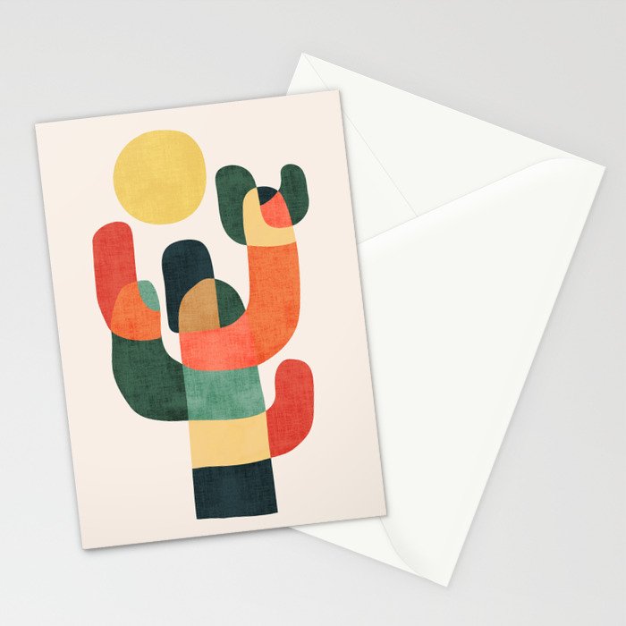 Cactus in the desert Stationery Card Gallery Image 2